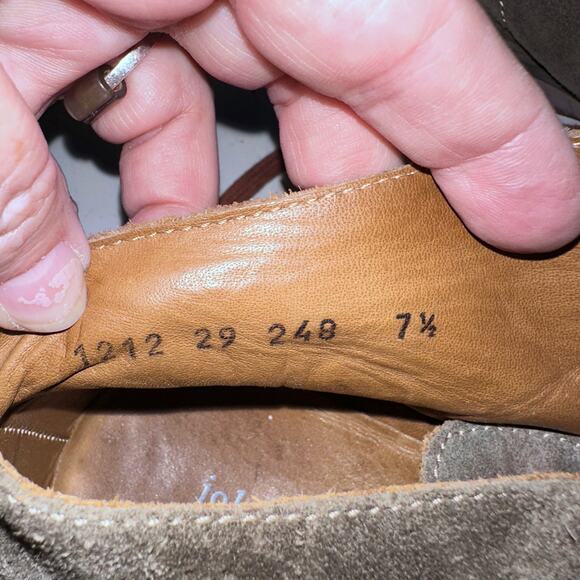 John Varvatos Brownish Green Suede Size 7.5 Chukka Boots - Picture 11 of 11